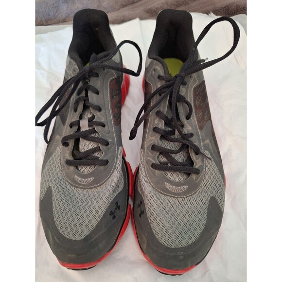 Under Armour Men's Micro‎ G Black/ Red Black Running Shoes US 12 - Picture 1 of 7